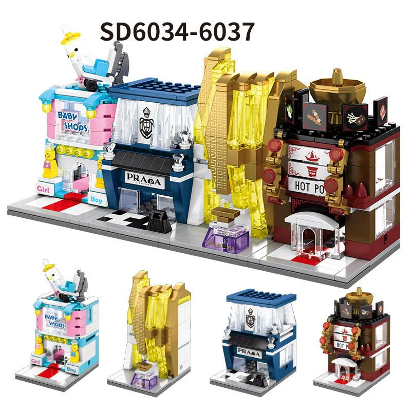 Мини городской уличный детский магазин роскошный духов горячий горшок для