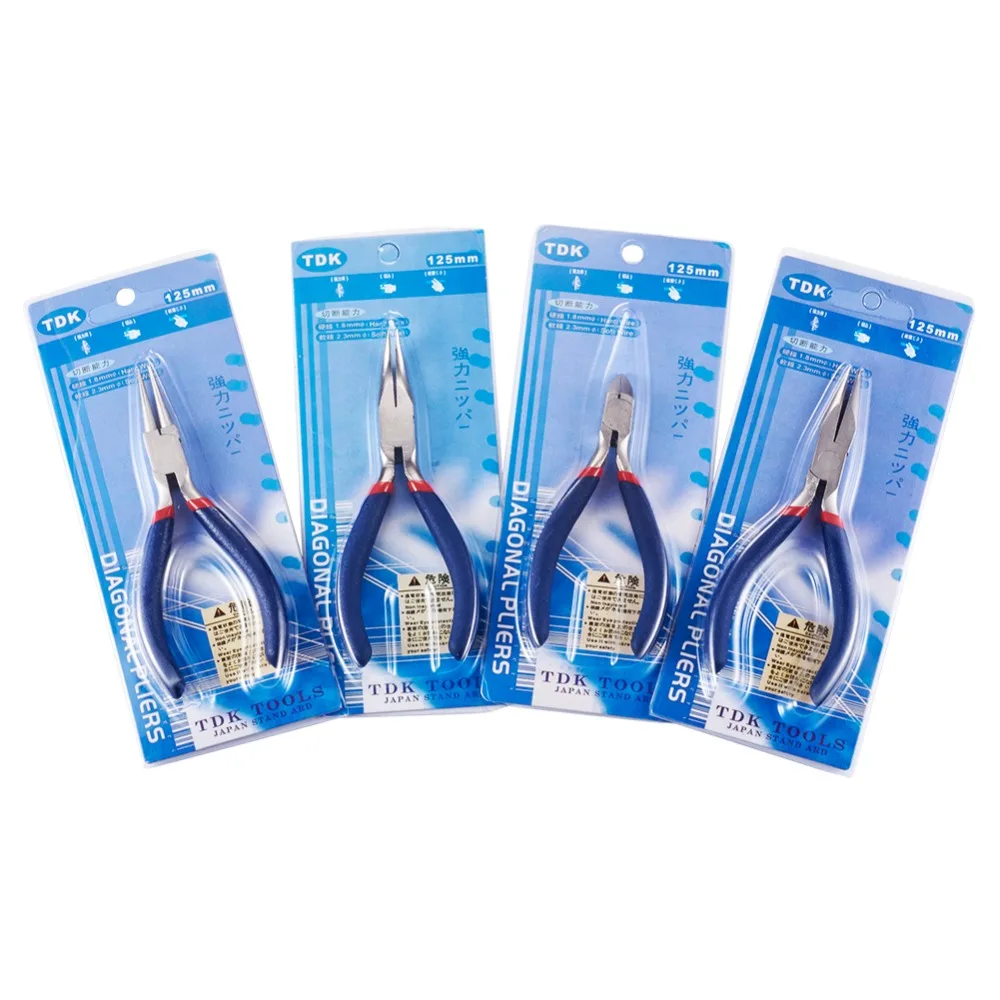 Carbon Steel Jewelry Pliers Set Ferronickel Carbon-Hardened Steel Beading DIY Tool Equipment Midnight Blue 125x70~80x10mm
Carbon Steel Jewelry Pliers Set Ferronickel Carbon-Hardened Steel Beading DIY Tool Equipment Midnight Blue 125x70~80x10mm