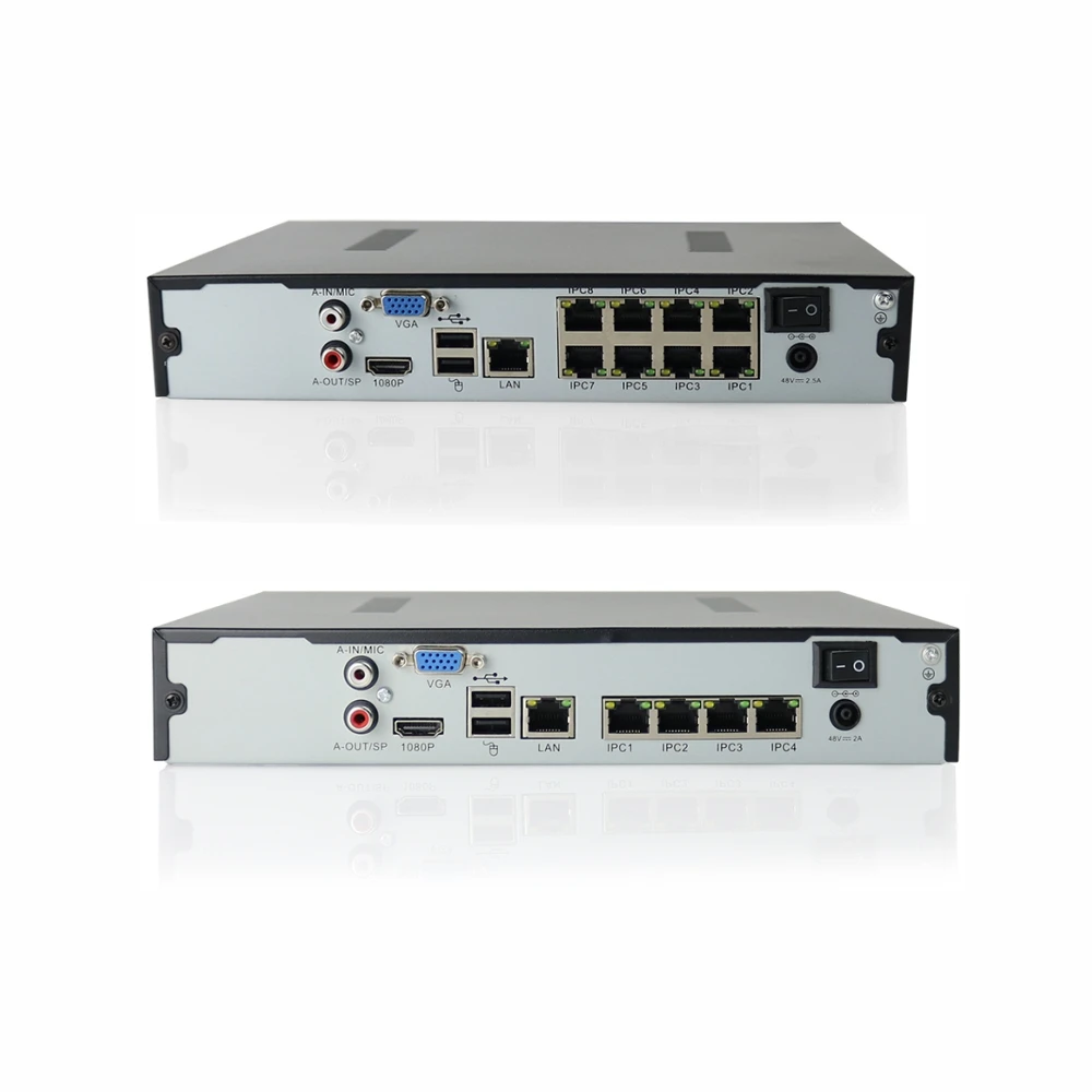 ANTSTEK Desktop 4CH 8CH Onvif 1080 P PoE NVR для IEEE802.3af IP камеры AEEye смартфон удаленного просмотра App