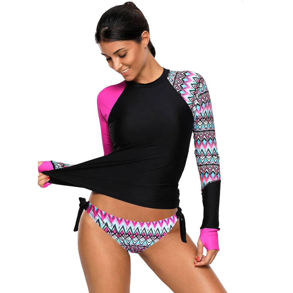 Женские гидрокостюмы для улицы и спорта серфинга с длинным рукавом защита от УФ