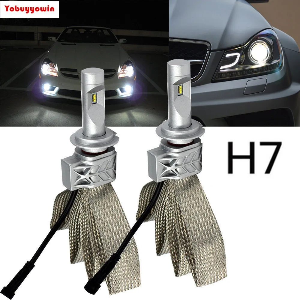 T8 H7 477 8000LM зэс чип светодиодный головной светильник Conversion Kit ближнего и дальнего