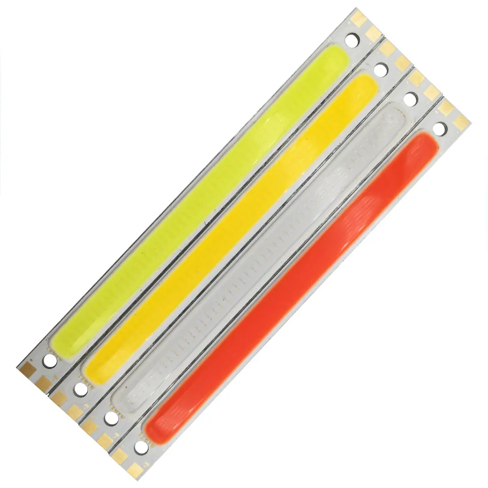 

[Sumbulbs] 120x10mm 1000LM 10W COB Chip LED Strip Lamp Bulb 12V DC Red Blue Warm Cool White Epistar LEDs for Car DRL Lights DIY