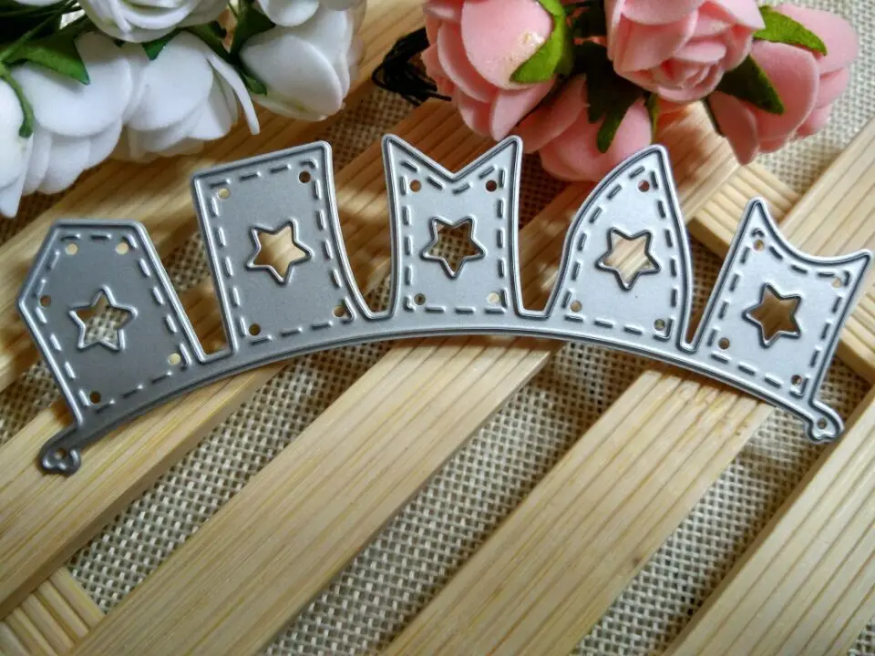 Металлический флаг дизайн баннера Штанцевые формы Трафареты для DIY