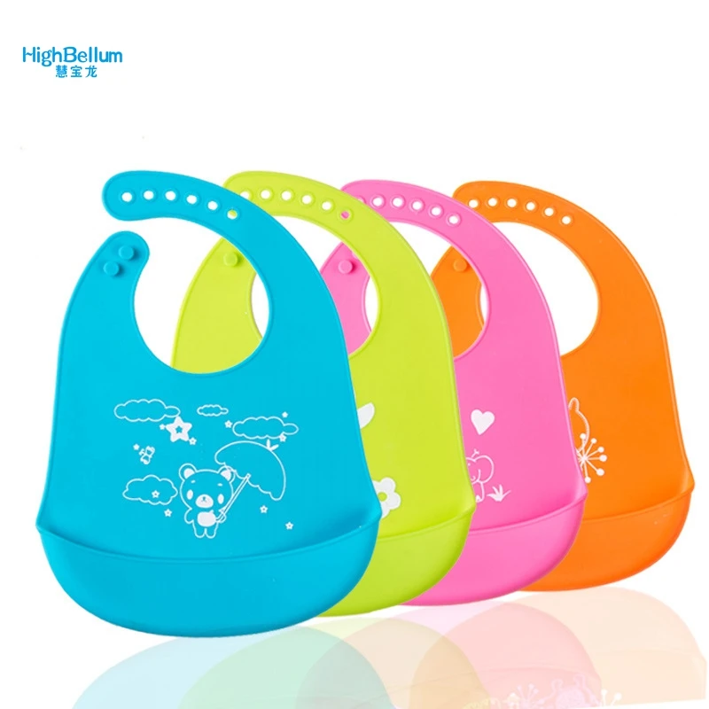 

Silicone Baby Bibs Waterproof Bibs Bibs Silicone Feeding Baby Bibs Burp Cloths For Children Self Feeding Care 100% Pure Silicone