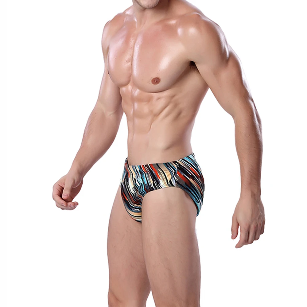 Мужские сексуальные летние пляжные шорты с низкой талией купальные трусы