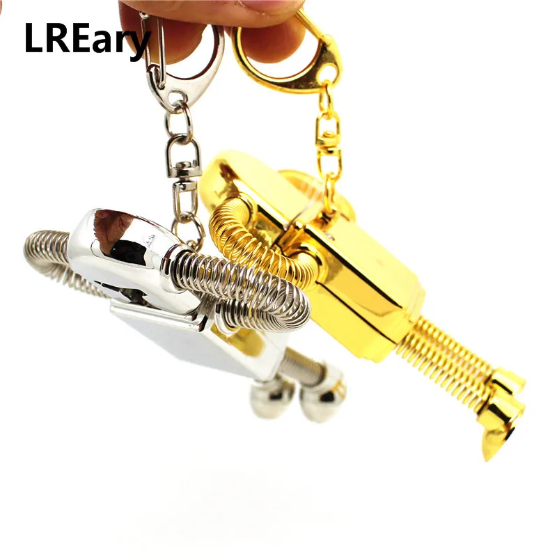 Серебристо золотые с миньонами Весна робот флэш накопитель usb цепочка для ключей