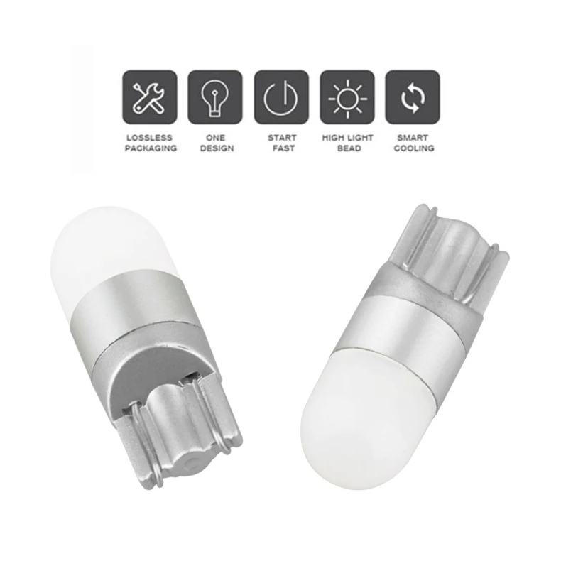 2шт 6000K белый автомобильный светильник T10 W5W Led клиновидная лампа 3030 1SMD Авто
