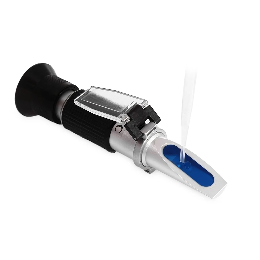 0-32 Brix Refractometer Sugar Beer ATC Spirits Tester Alcohol(single scales) Adjustable Manual Focusing Aluminum | Инструменты