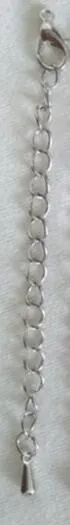 Rhodium 50 шт. золото/серебро/Античная бронзовая бижутерия цепь соединитель крюк застежка удлинитель звено цепи подходит DIY ожерелье браслет фурнитура - Цвет: Rhodium