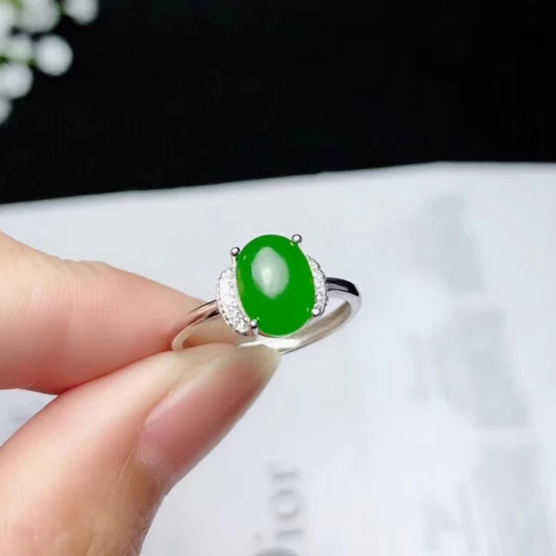 Ювелирные изделия colife Классический китайский стиль халцедон кольцо 2 CT