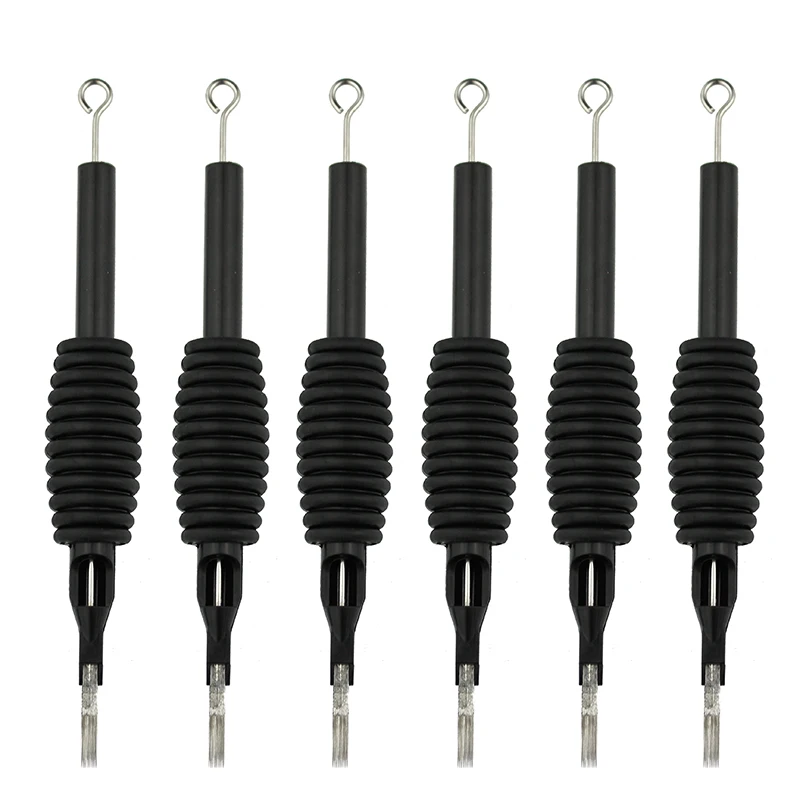 OPHIR Black 6 шт./лот 11F стерильные одноразовые наконечники иглы для тату и трубки 3/4 Grip _