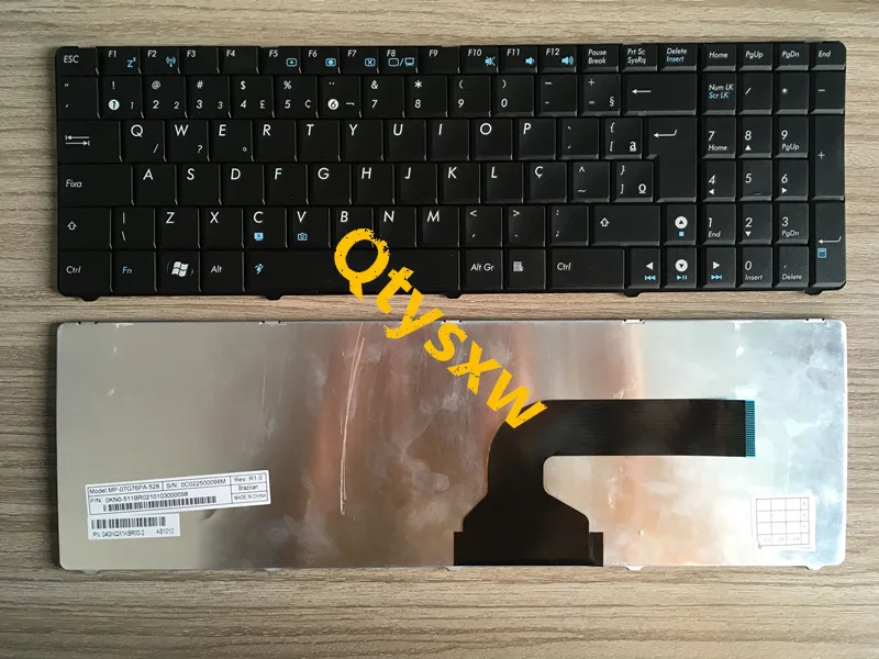 1 шт. Новая Бразильская клавиатура K52 G73 G73JW G73SW G73JH N61 N61JV N61VG N61W N61JA N50 черный |
