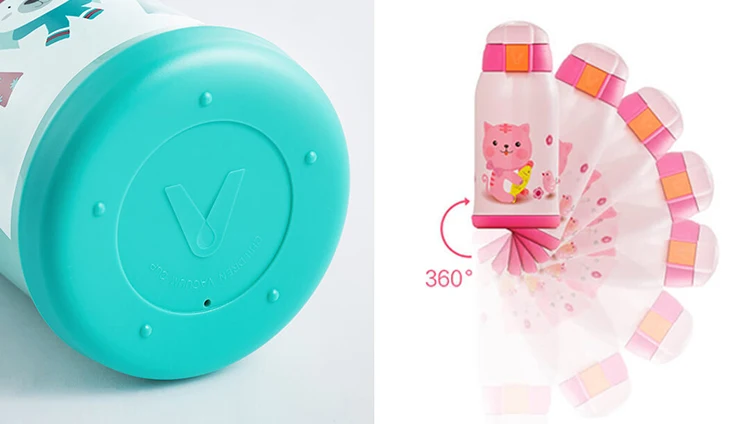 XIAOMI MIJIA Viomi детская вакуумная изолирующая крышка 12 h изоляция из нержавеющей стали 590 мл мультфильм подарок путешествия портативный