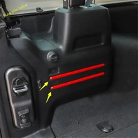 rear trunk tail box decoration strip streamer cover trim fit for jeep wrangler jl 2018 2022 accessories interior refit kit