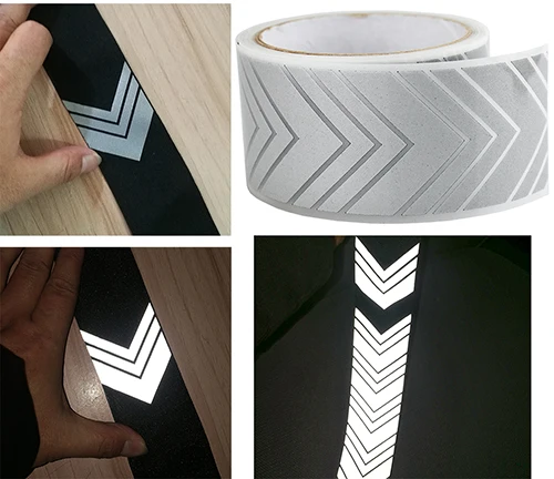 Высокая видимость безопасности теплообмена виниловая пленка DIY Серебряный отражающий утюг на ткани Одежда лента(36 Стиль на выбор) 1 метр - Цвет: M37