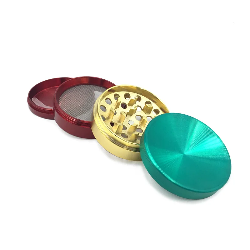 Metal Zinc Alloy Camber Concave Tobacco Crusher colour 63 MM Herbal Muller Hookah Pipe Smoke Smoking Herb Grinder Free Delivery | Дом и сад