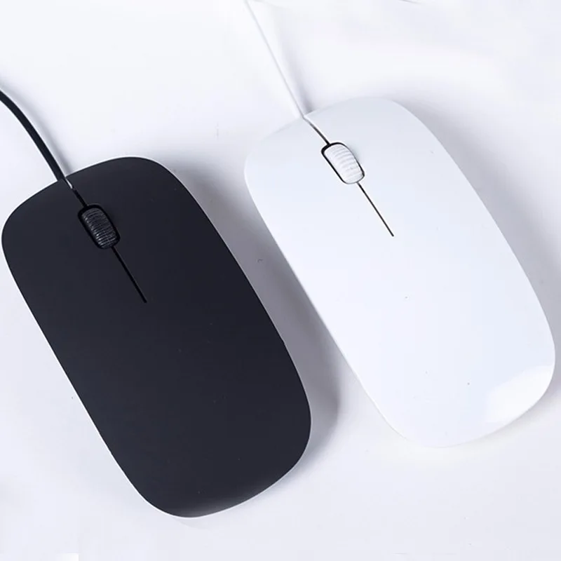 Ультра тонкая Проводная Оптическая Мышь USB2.0 1200dip с 3 кнопками USB для компьютера ПК ноутбука черный белый