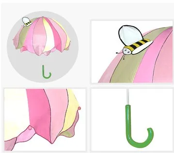 Детские Зонты с рисунком лотоса зонты принцессы для девочек детские 3d подарки на