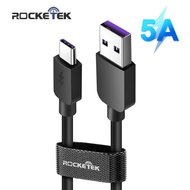 Rocketek Quick Charge USB C type C кабель 5A для huawei Lite Pro usb зарядный кабель для huawei P10 P20 P30