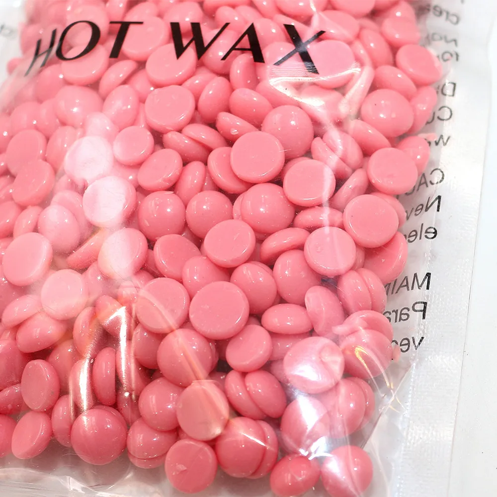 Воск для депиляции с розовым вкусом горячая пленка твердый воск бобы гранулы