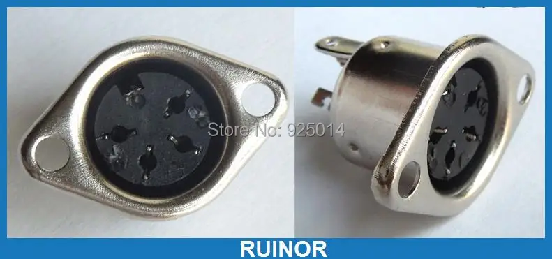 5 шт. металлический корпус 4 контакта разъем для розетки|4 pin connector cable|4 female connector4 cable