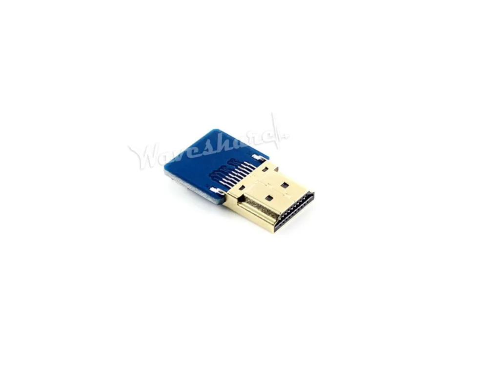 

Waveshare HDMI Adapter for DIY HDMI Cable, Horizontal/Straight Connector