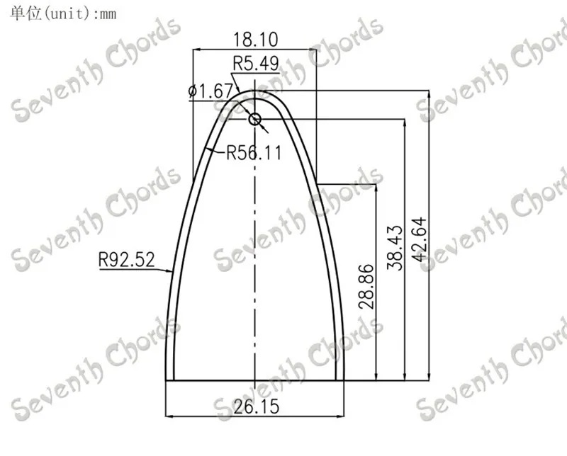 10 шт./лот черный пластик 1 отверстие бас гитара стержневая панель 2 размера на