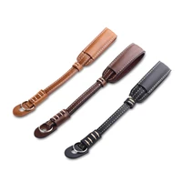 camera pu leather hand strap grip durable metal ring wrist strap for dslr camera brown coffee black for men women