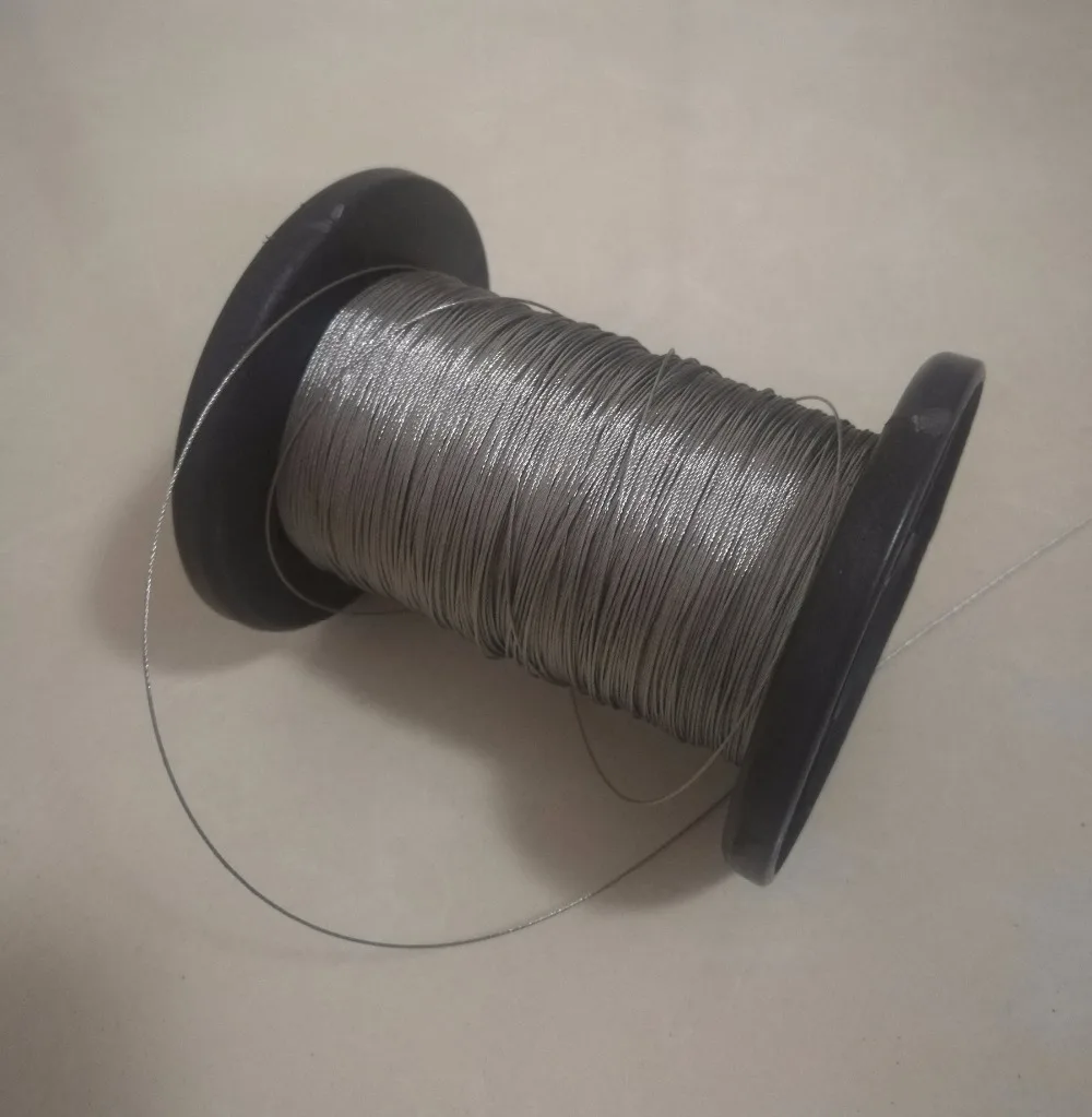 Структура: 7*7 SS304 проволочная веревка из нержавеющей стали рыболовная 100 метров |