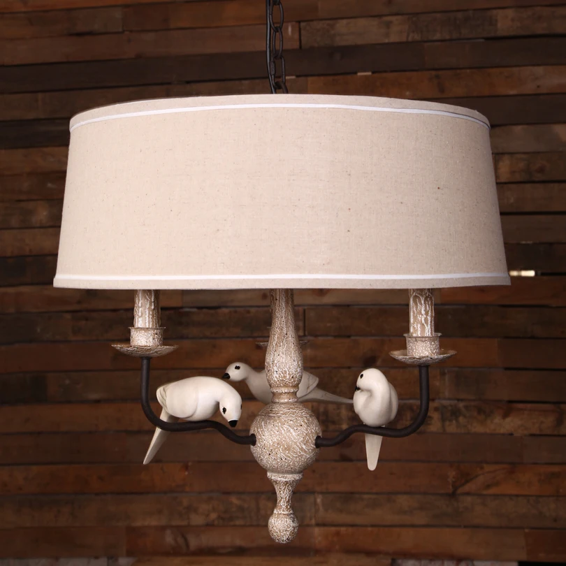 Best American country is still home living room lamp retro art pastoral creativity bedroom chandelier lighting fixtures Re |