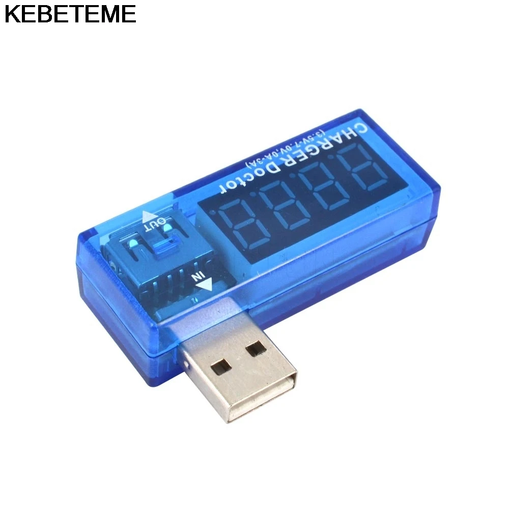 Цифровой USB вольтметр тестер мини амперметр детектор напряжения тока измеритель