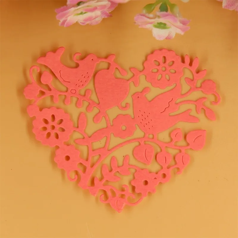 YLCD024 металлические пресс-формы в виде птиц и цветов для рельефной бумаги | Дом сад