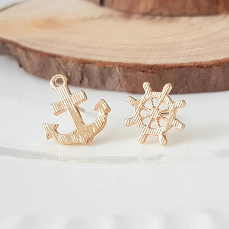 

Friend Anchor S925 Sterling Silver Stud Earring Anchor Statement Earrings Bestfriends Gifts Women Jewelery RS029