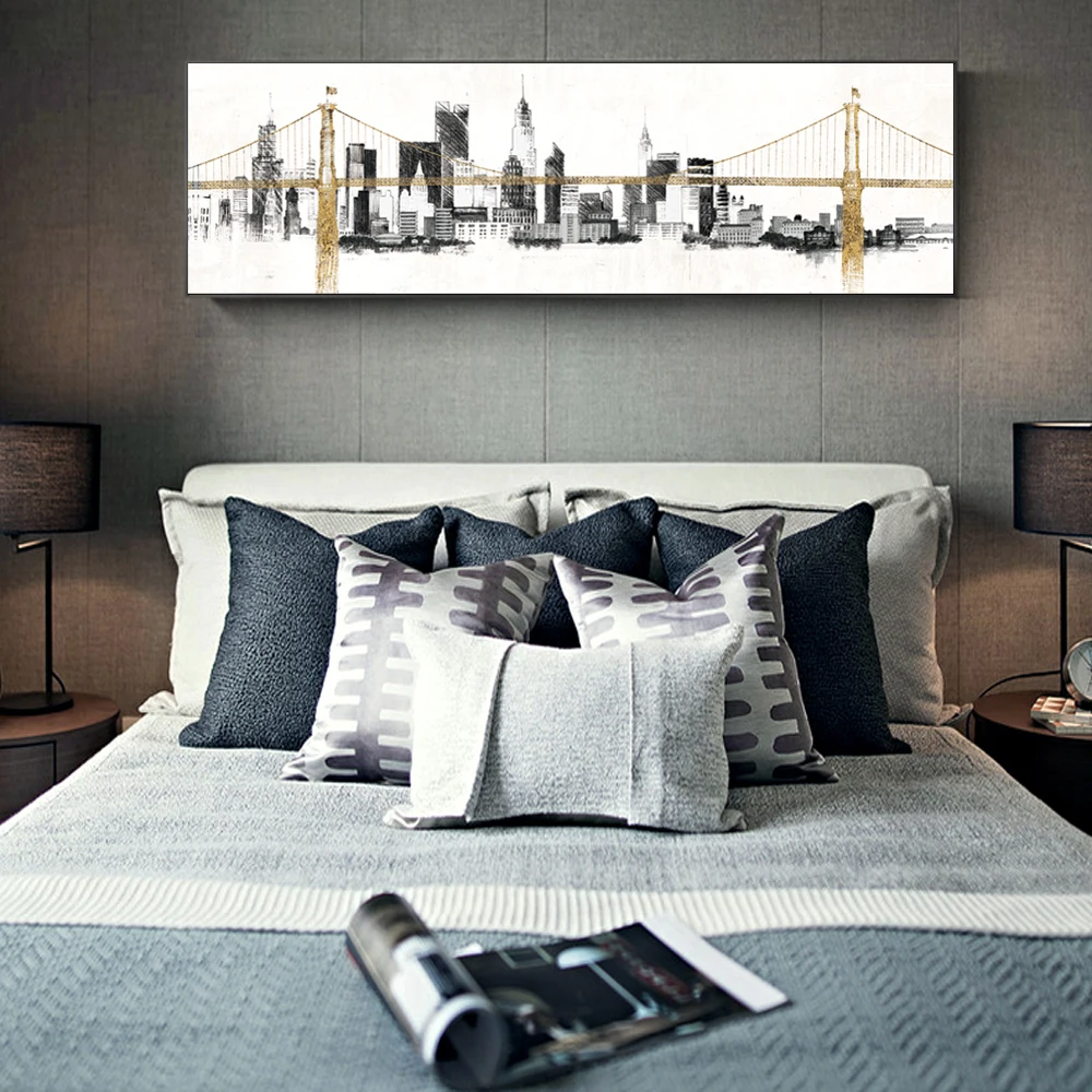 

Golden Gate Bridge Wall Art Canvas Prints Skyline Crossing The Bridge Posters And Prints Landscape Pictures For Living Room Wall