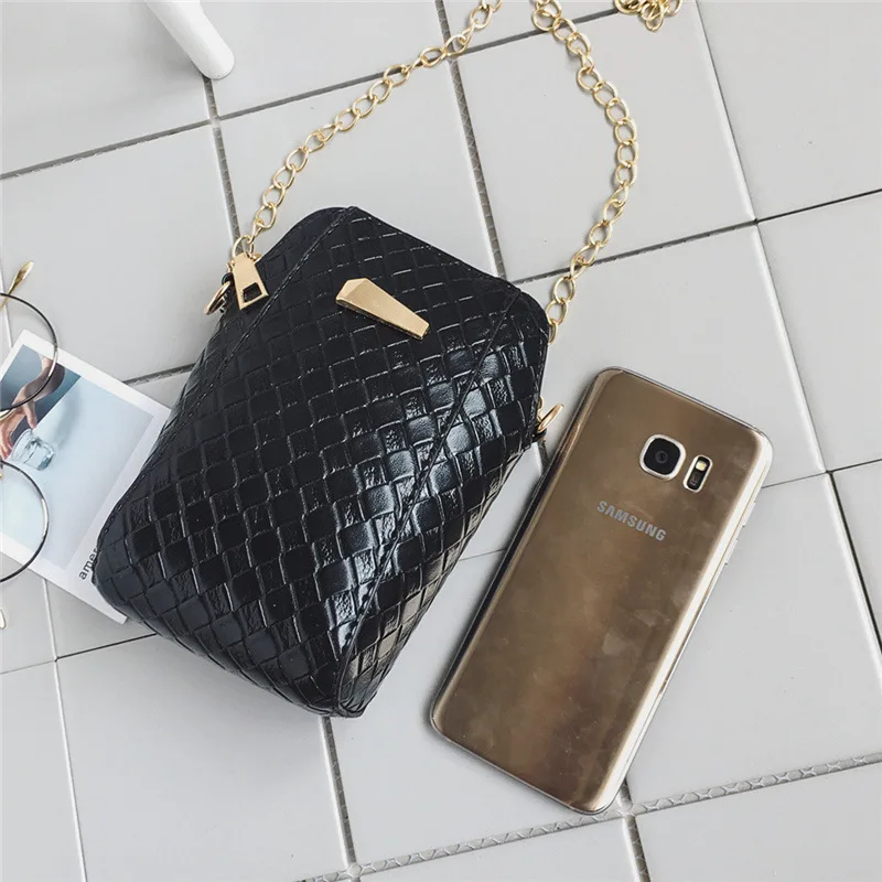 Оптовая продажа 2018 Летний Новый тканые shell Телефон сумка женская Корейский диких