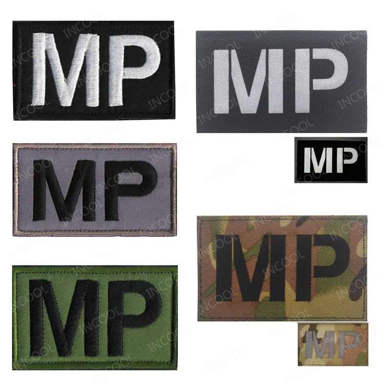 MP военный ПВХ патч с вышивкой Тактические декоративные патчи боевой