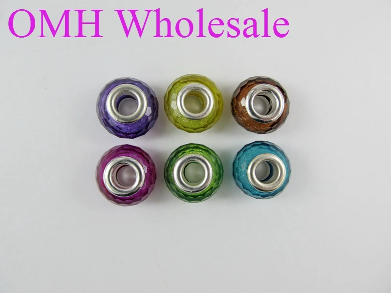 Оптовая продажа 8 шт. аксессуары для ювелирных изделий OMH 14x9 5 стеклянные бусины