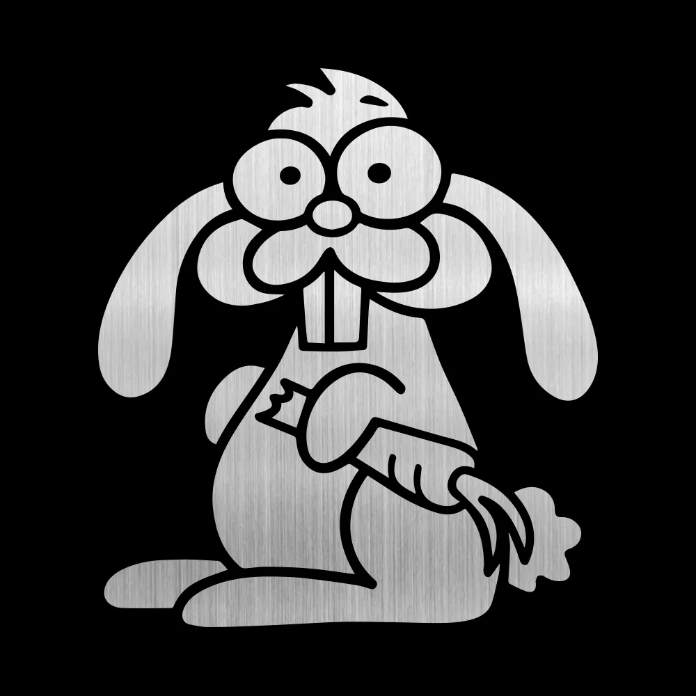 Забавные наклейки для автомобиля с кроликом tangcredy и на автомобильный бампер