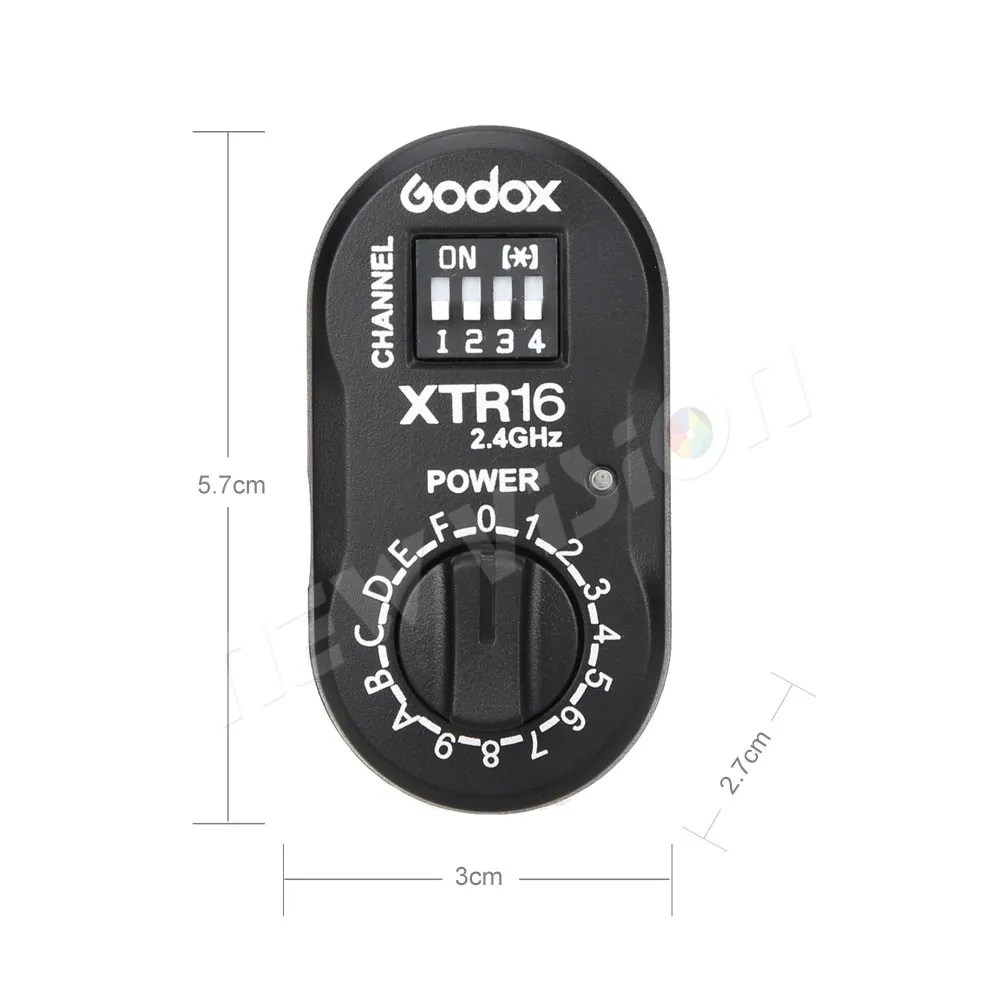 Godox XTR-16 2,4G Беспроводной приемник для X1C X1N XT-16 триггера передатчика AD360, DE, QT, DP, QS, GS, GT серии