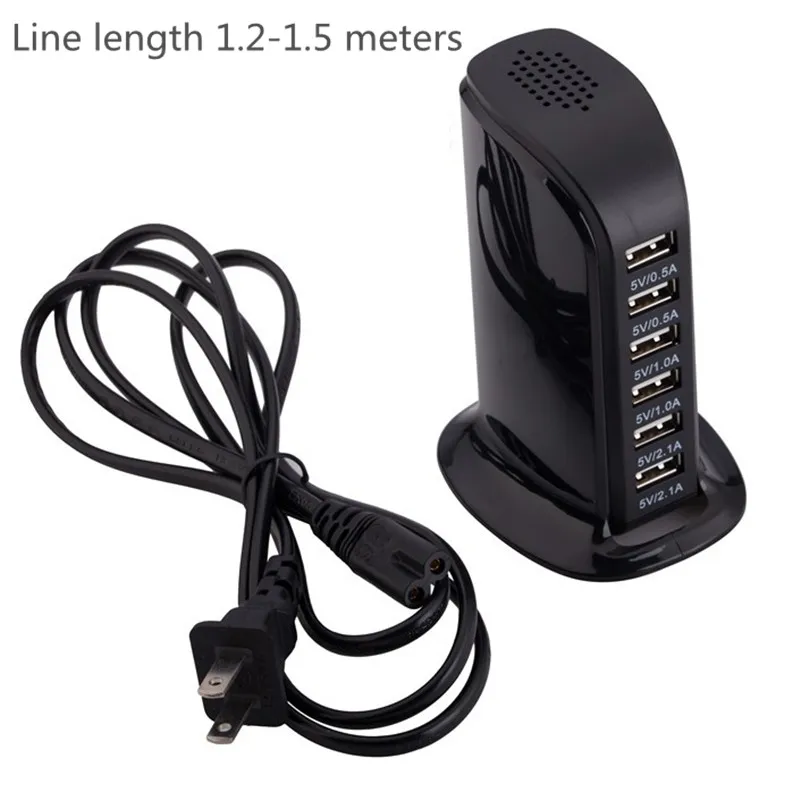 Aojun универсальное 6 портов USB зарядное устройство для iPhone iPad samsung несколько
