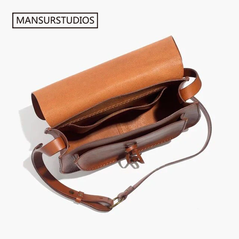 MANSURSTUDIOS женская сумка-Кроссбоди из натуральной кожи известная брендовая
