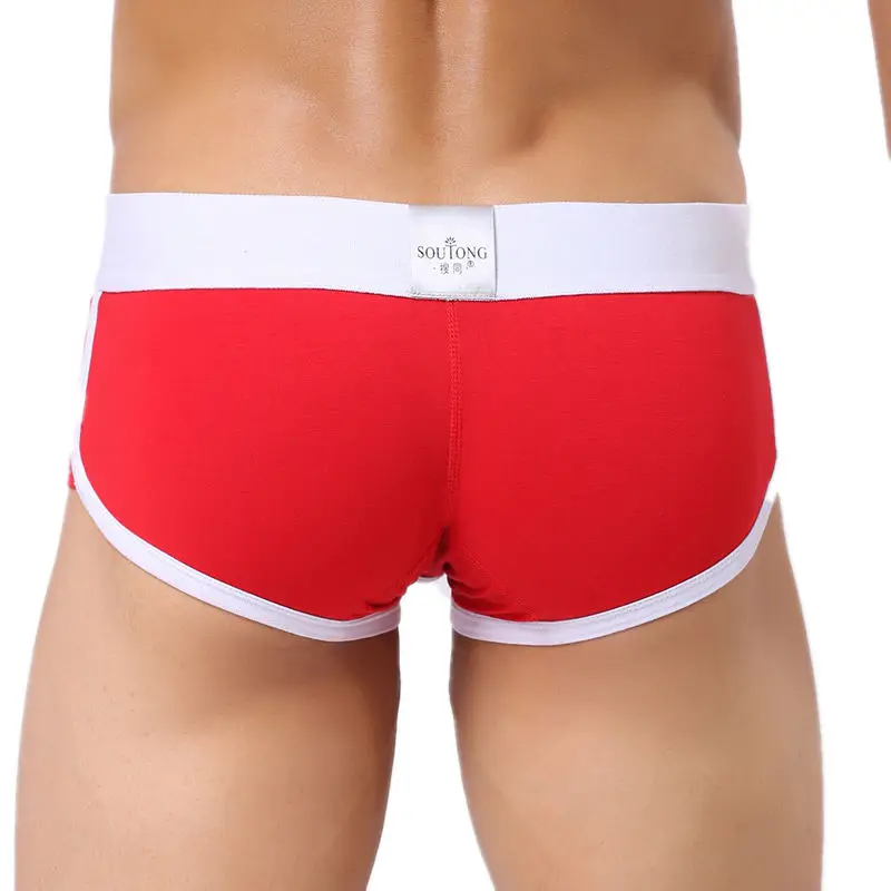 8Pcs/Lot Men's Underwear Boxer Shorts 3D Printed Zipper Underpants Sexy Males Cotton Bulge Pouch Boxers Trunks Wholesale Hot