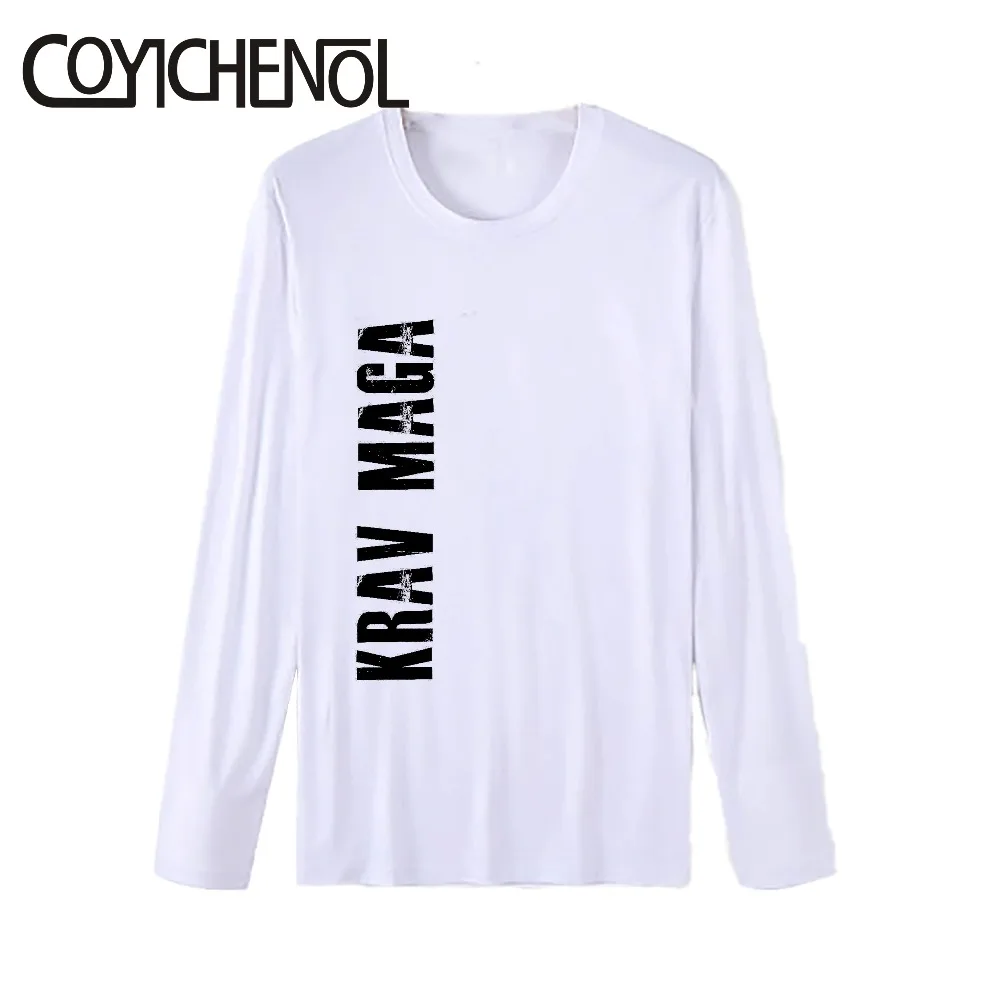 

IKMF Israel Krav Maga New Men Modal O-Neck Plus size Print long sleeve T-shirt COYICHENOL
