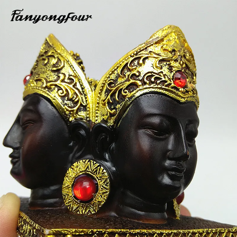 Erawan Будда подсвечник силиконовые формы смолы плесень пластырь шоколадные свечи конфеты плесень