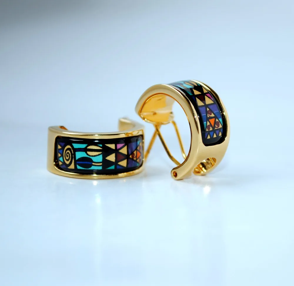 Эмалированная Пряжка для ушей в европейском стиле 20 | Украшения и аксессуары