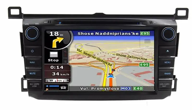 8 дюймов Автомобильный dvd плеер с GPS (опционально) аудио Радио стерео USB/SD AUX BT/TV