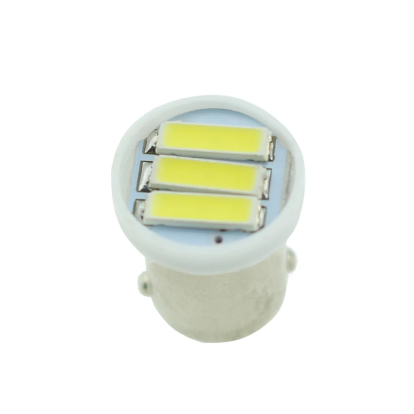 HYZHAUTO 10 шт. T4W BA9S Светодиодные лампы для чтения 2 Вт 3led 7020 SMD чистый белый 6000K