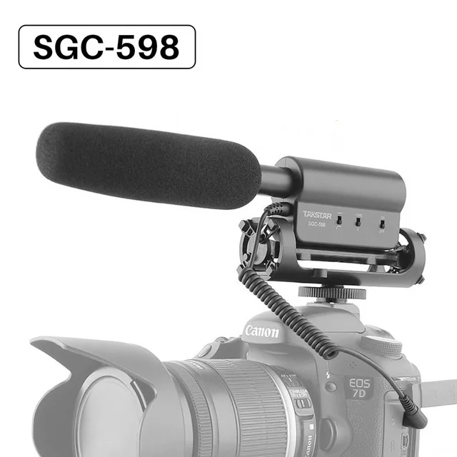 Конденсаторный микрофон Takstar SGC 598 для цифровой зеркальной камеры Nikon Canon Sony