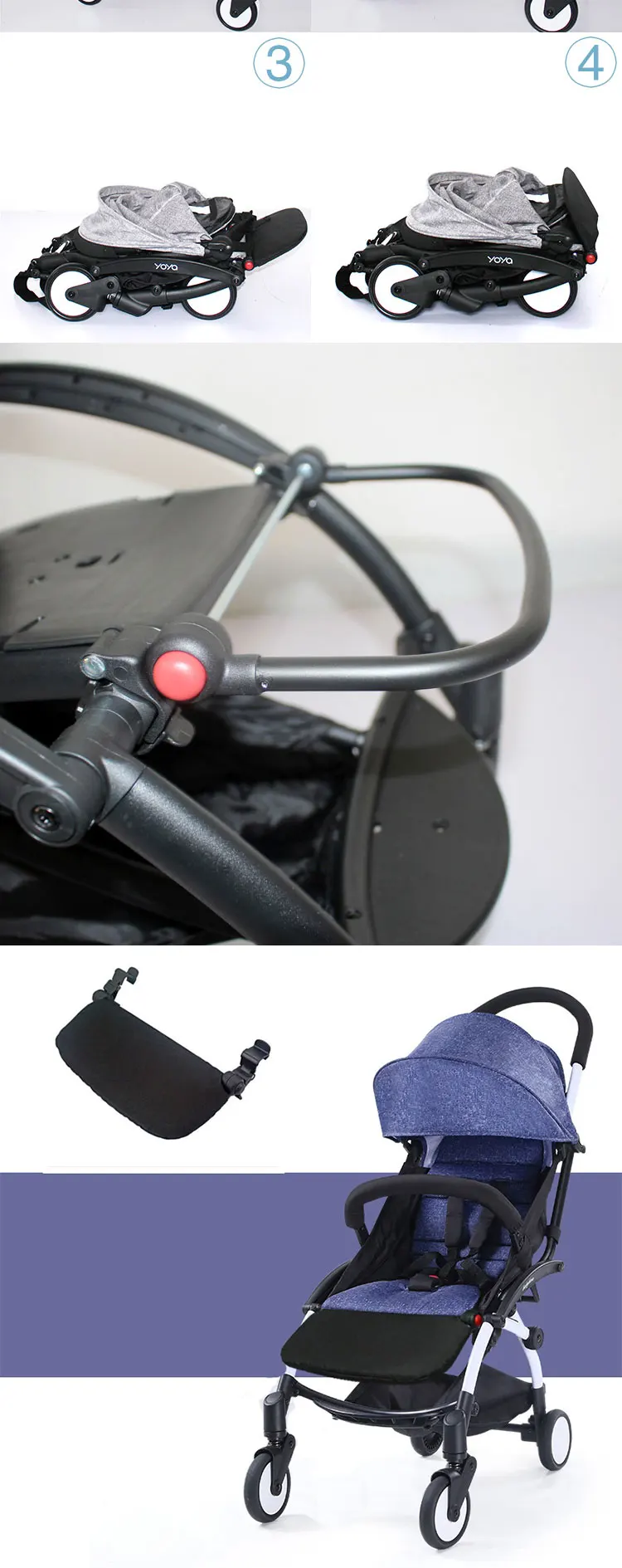 16 см ноги расширение Подножка для yoya Йо-йо+ BabyThrone Детское время коляска Расширенный педаль детскую Аксессуары для колясок подножка для коляски