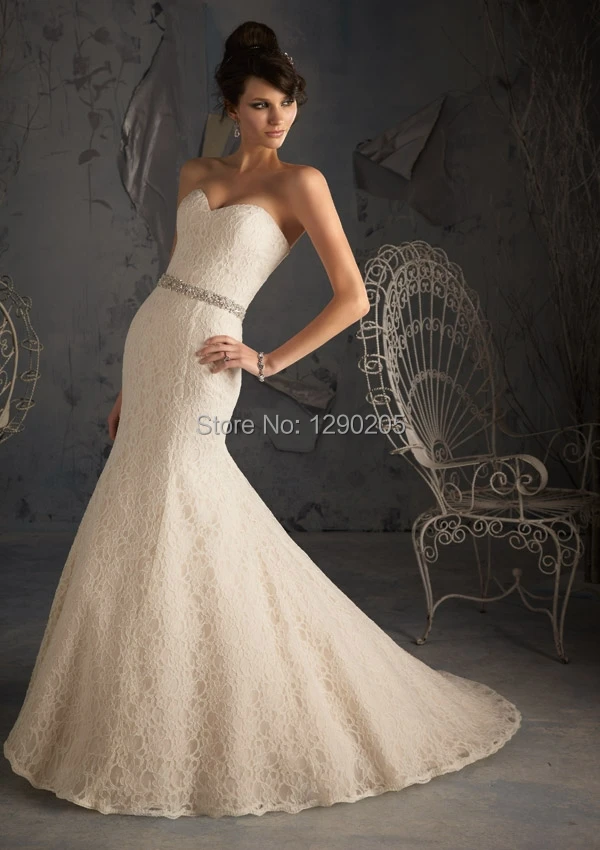 Poetic Lace satin ribbon tie sash with 